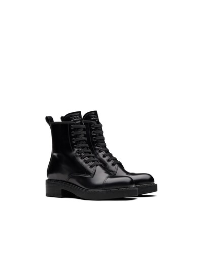 white prada combat boots