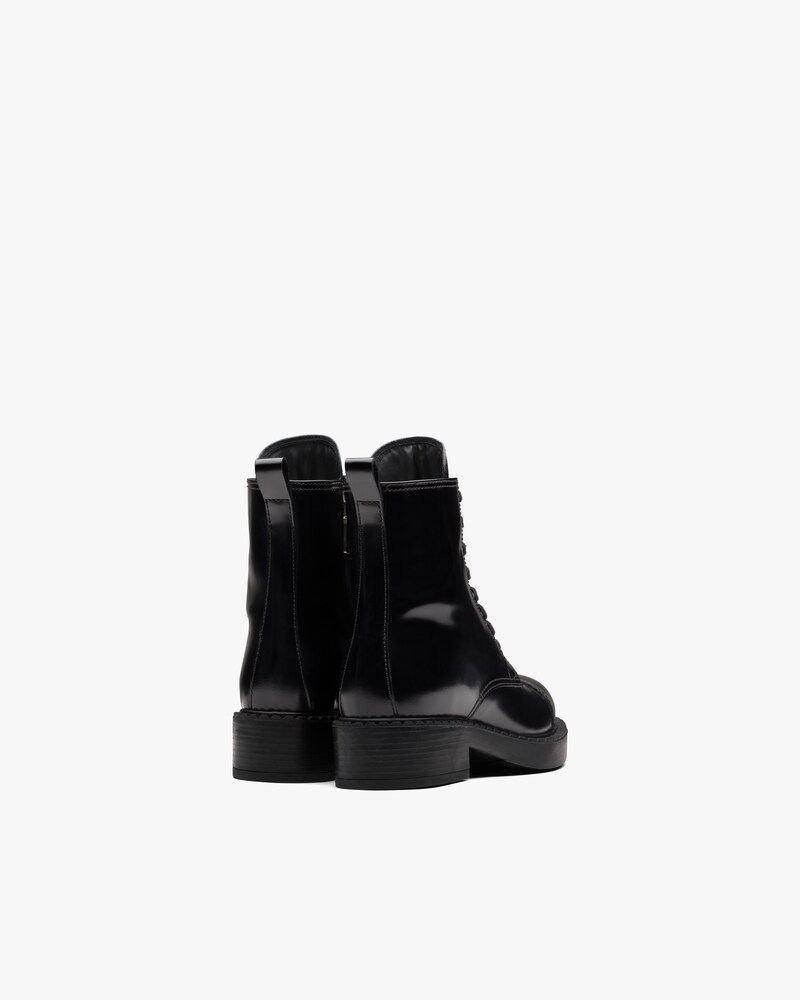 prada laced leather boots