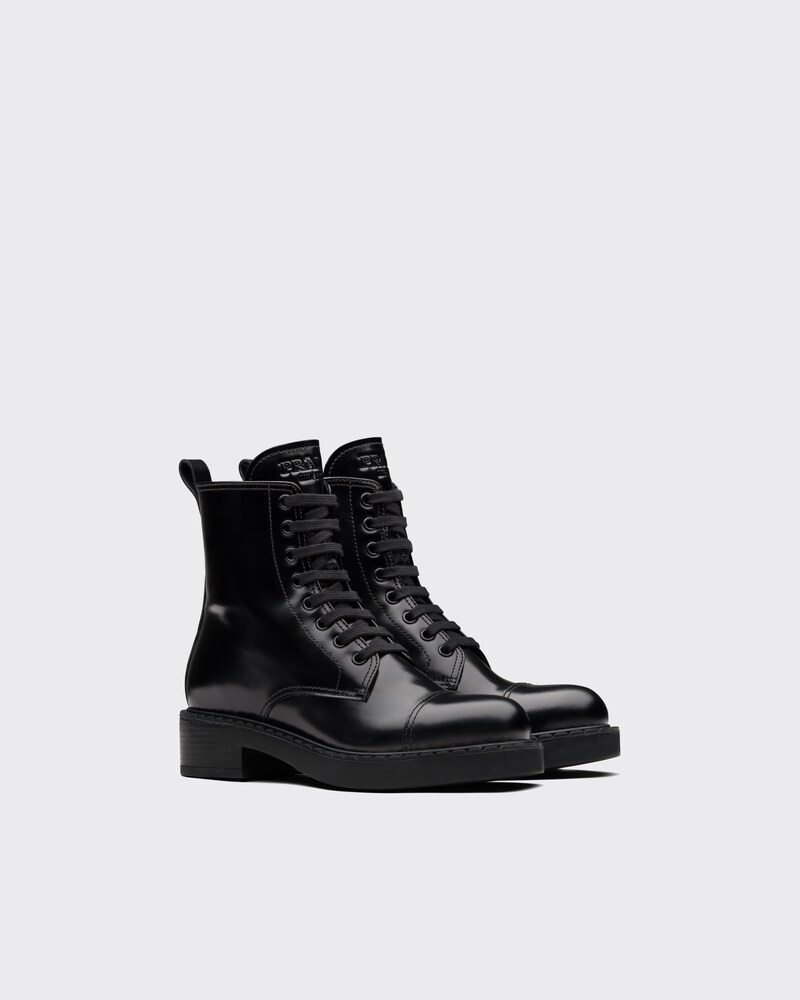 Prada lace up combat boots Clearance