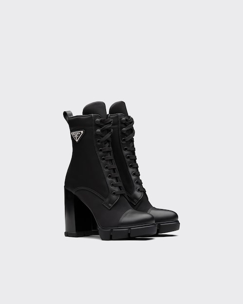 prada black flat boots