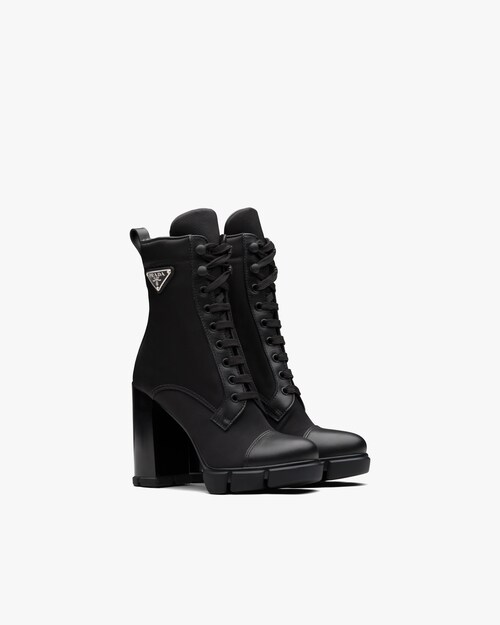 prada white ankle boots