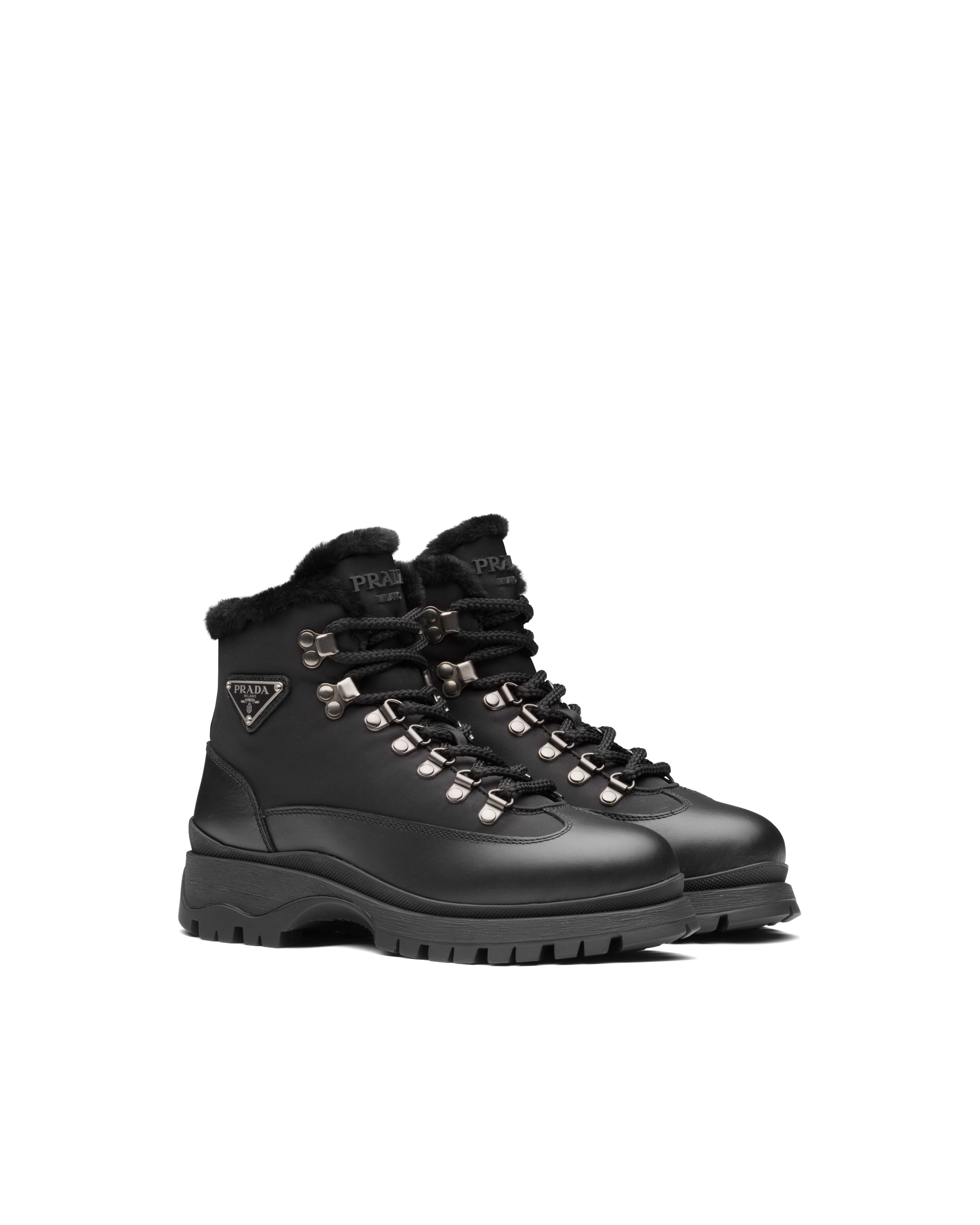Prada belted combat boots clearance