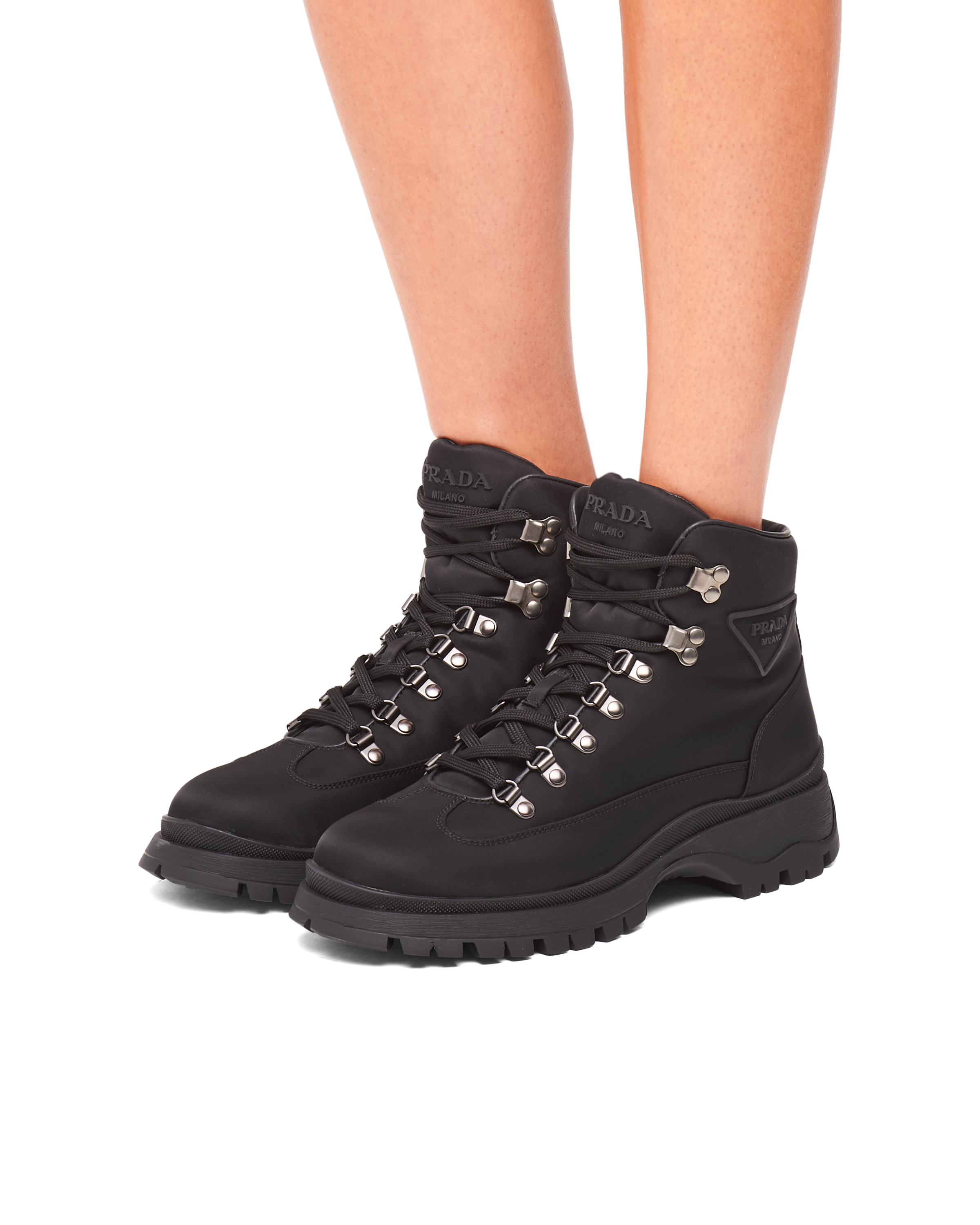 prada gabardine boots