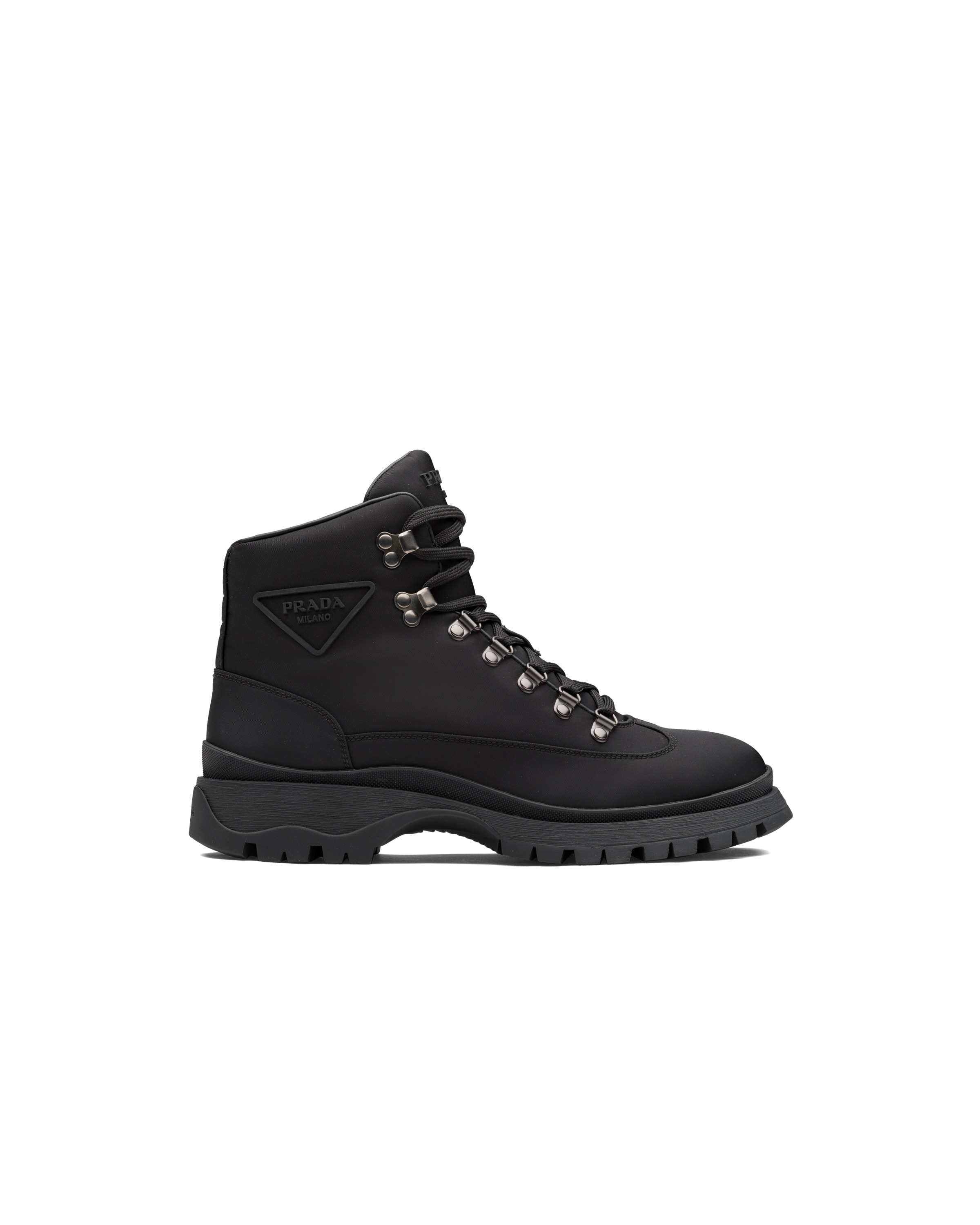 Black Brixxen ReNylon Gabardine hiking boots Prada
