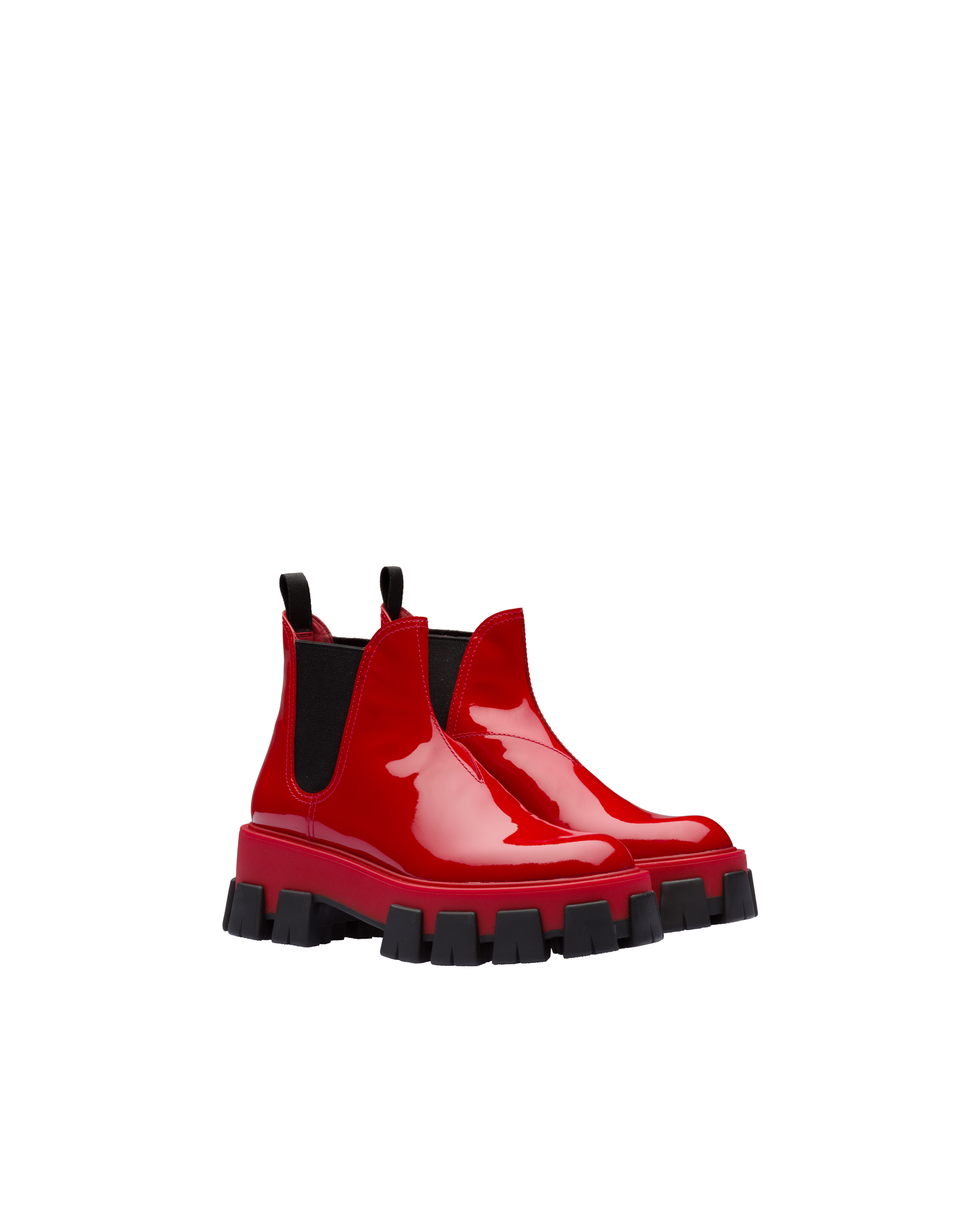 patent red booties