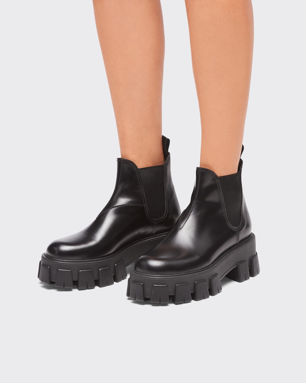 prada slip on chunky boots