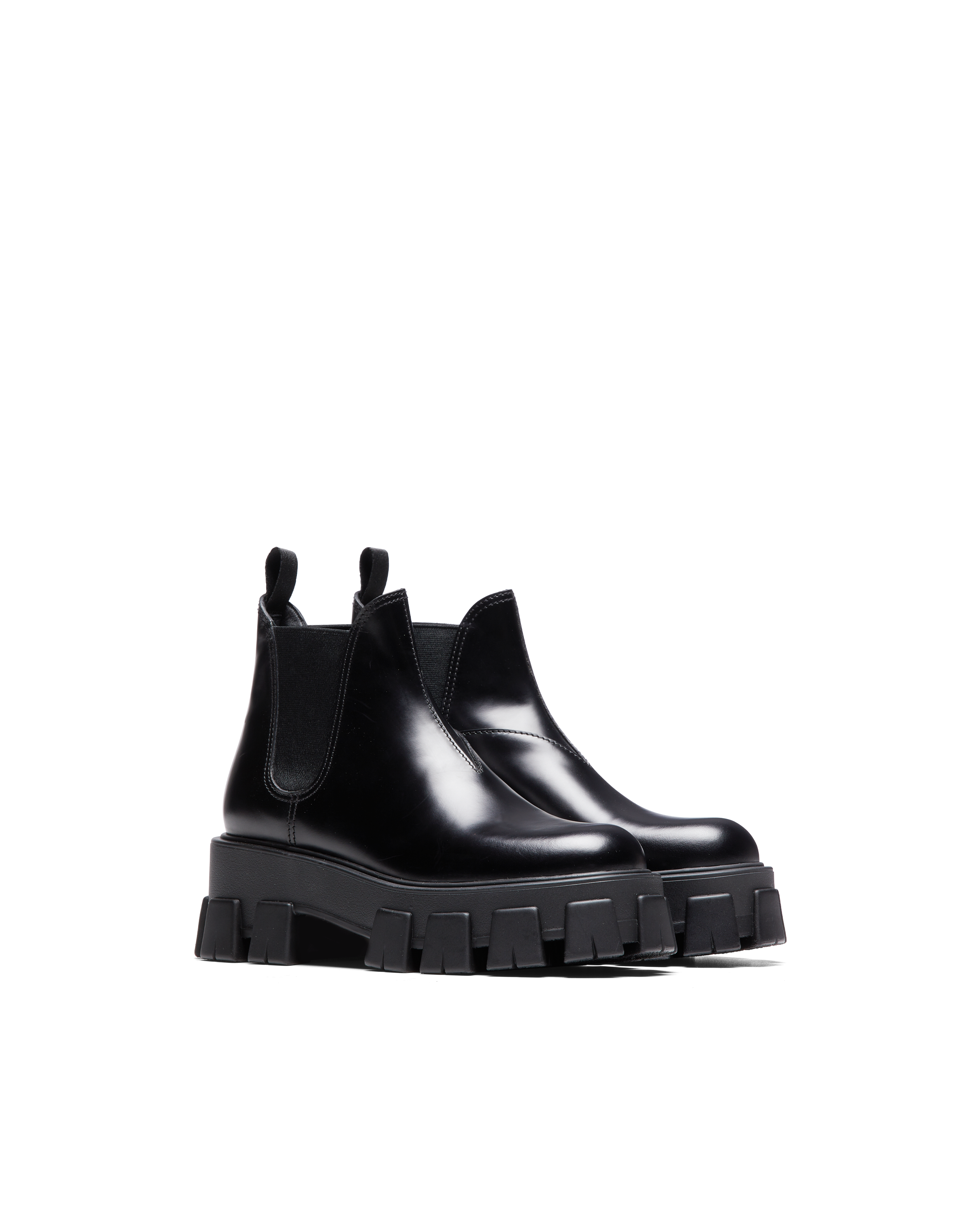 Prada black sale boots