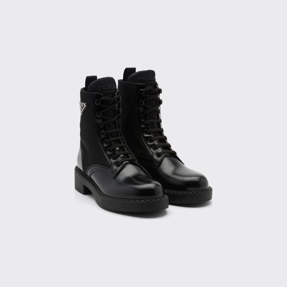 prada combat ankle boots