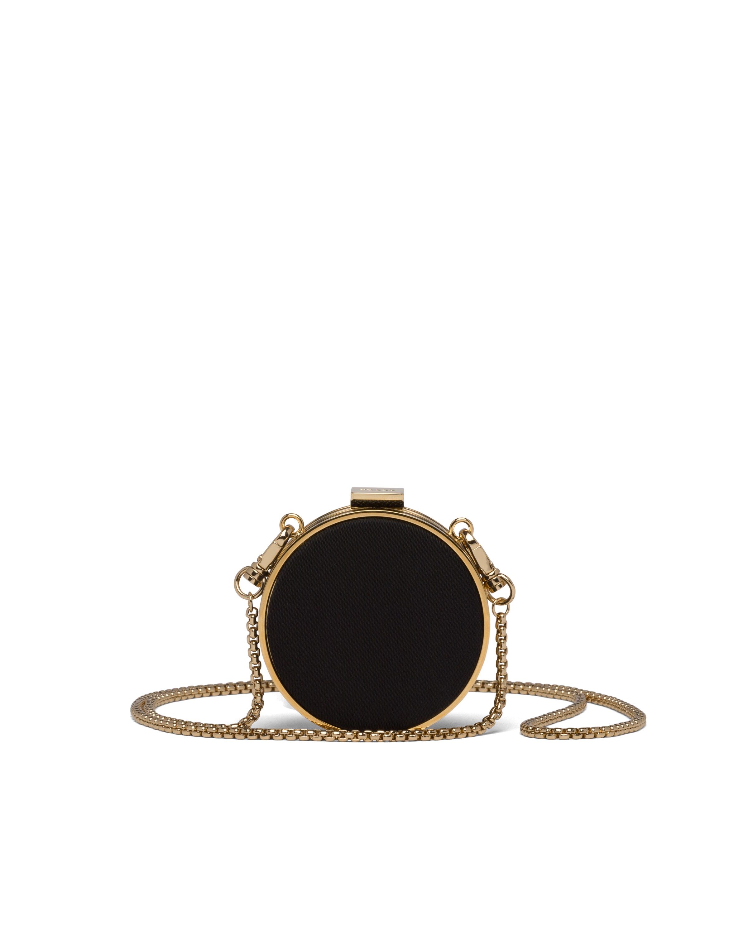 Nylon and metal necklace bag Prada