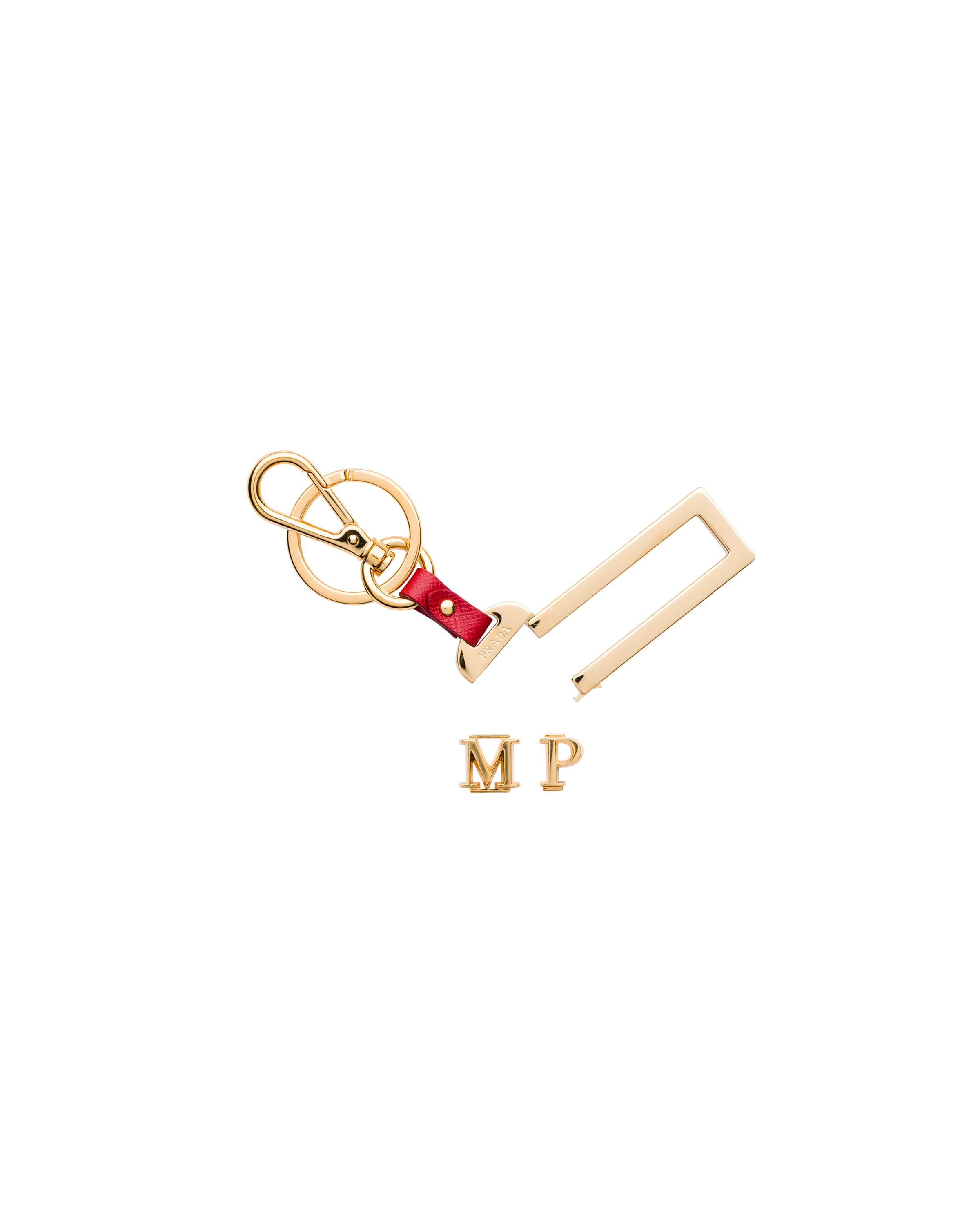 prada keychain letter