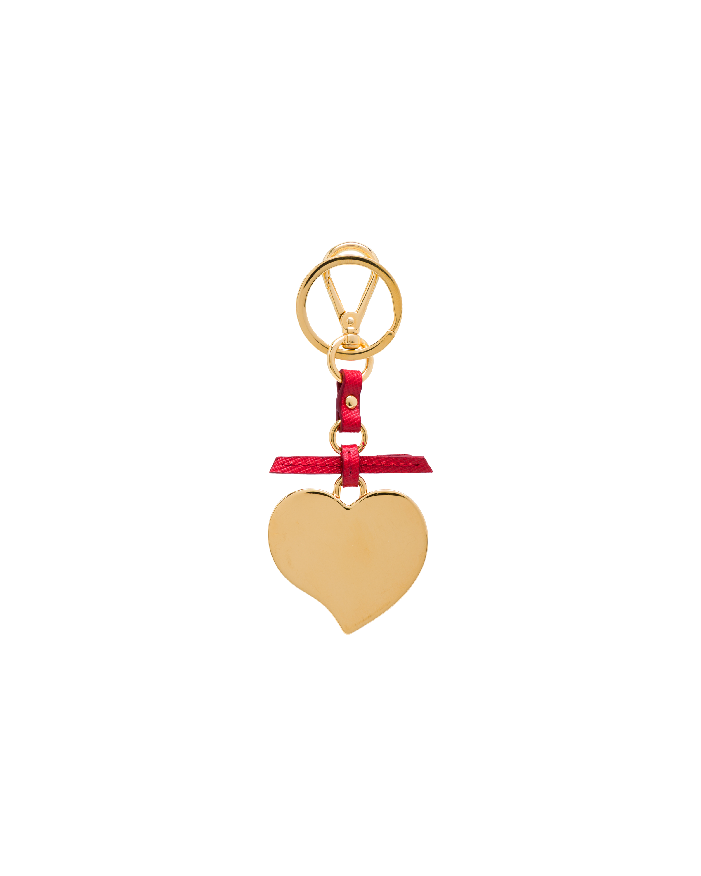 Prada サフィアーノxメタル_キーリング_トリック