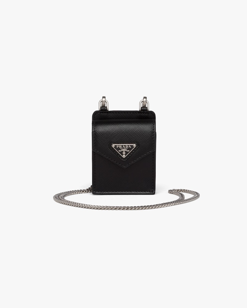 id card holder prada