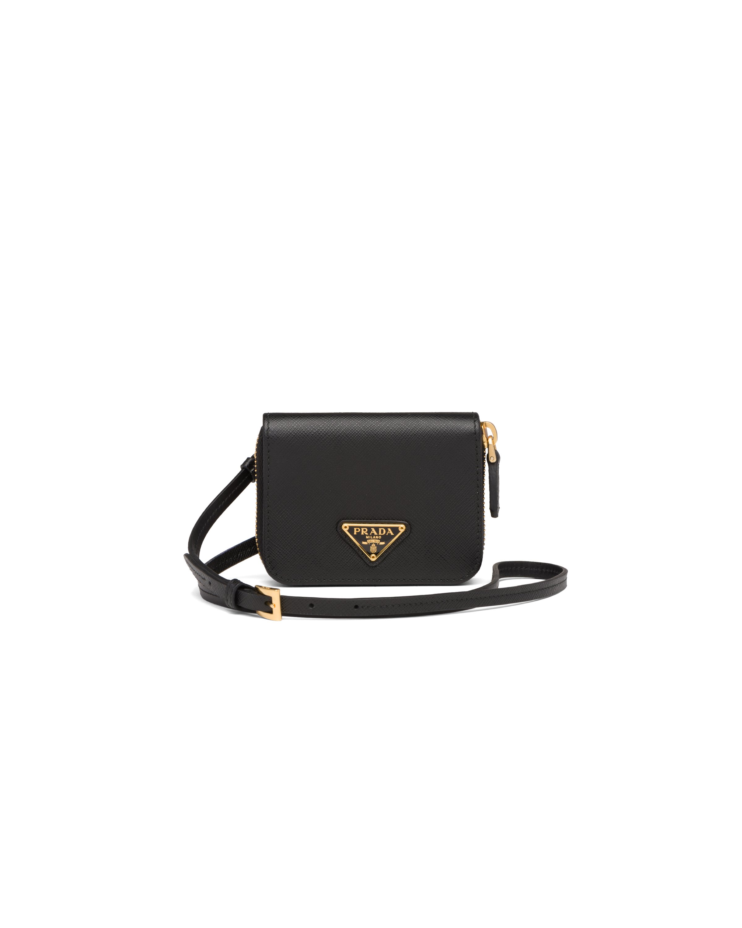Prada wallet with online shoulder strap