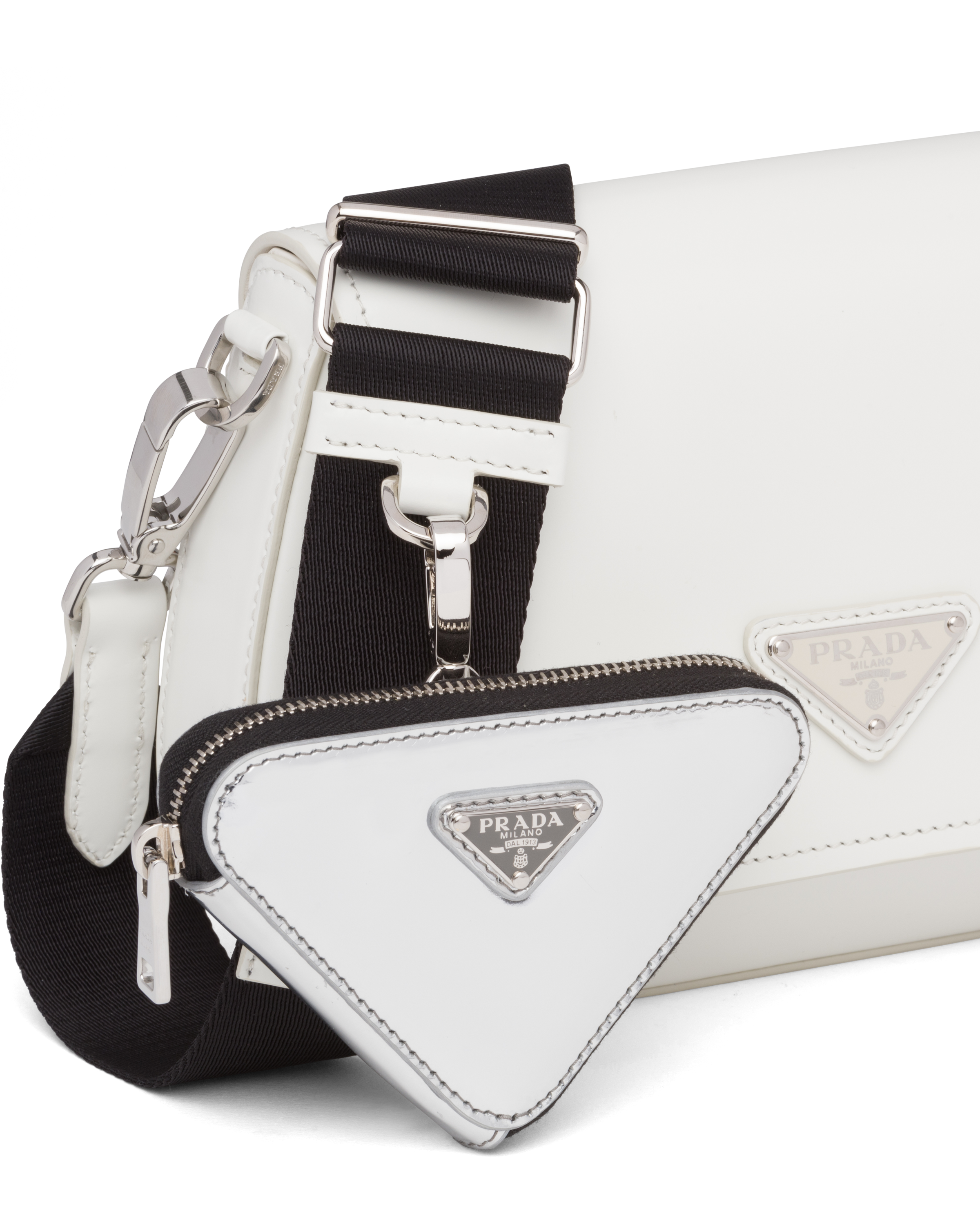 prada mini triangle bolsa