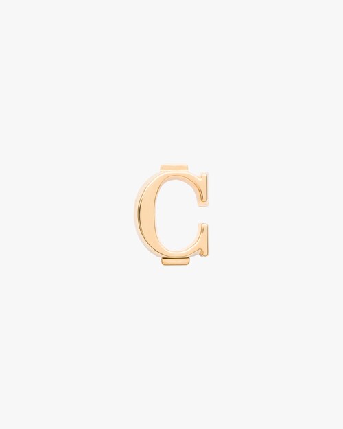 ゴールド マイ キャラクター はめ込み式 メタル文字 Prada