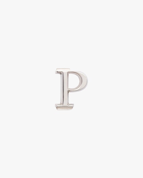 シルバー マイ キャラクター はめ込み式 メタル文字 Prada