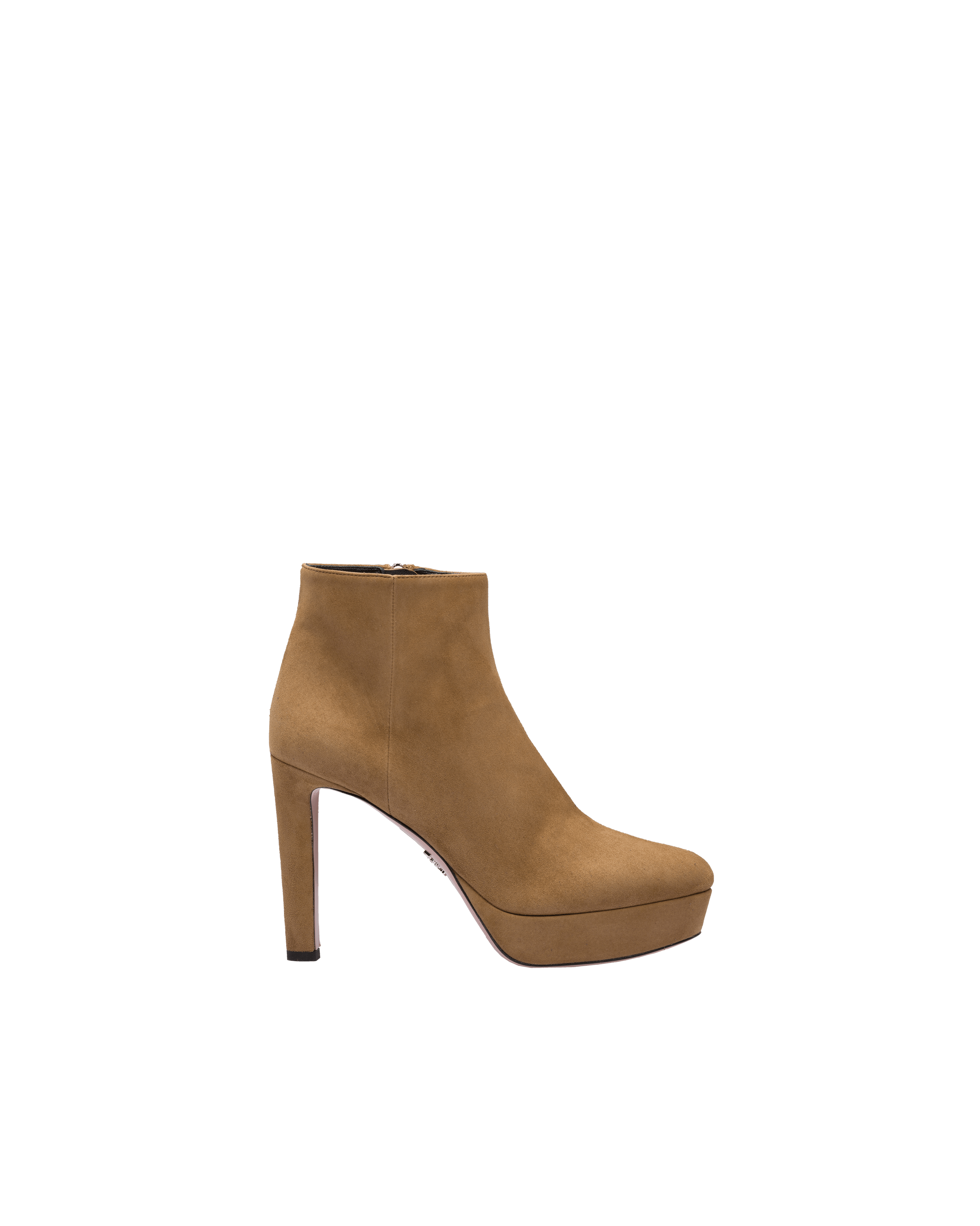 prada suede platform booties