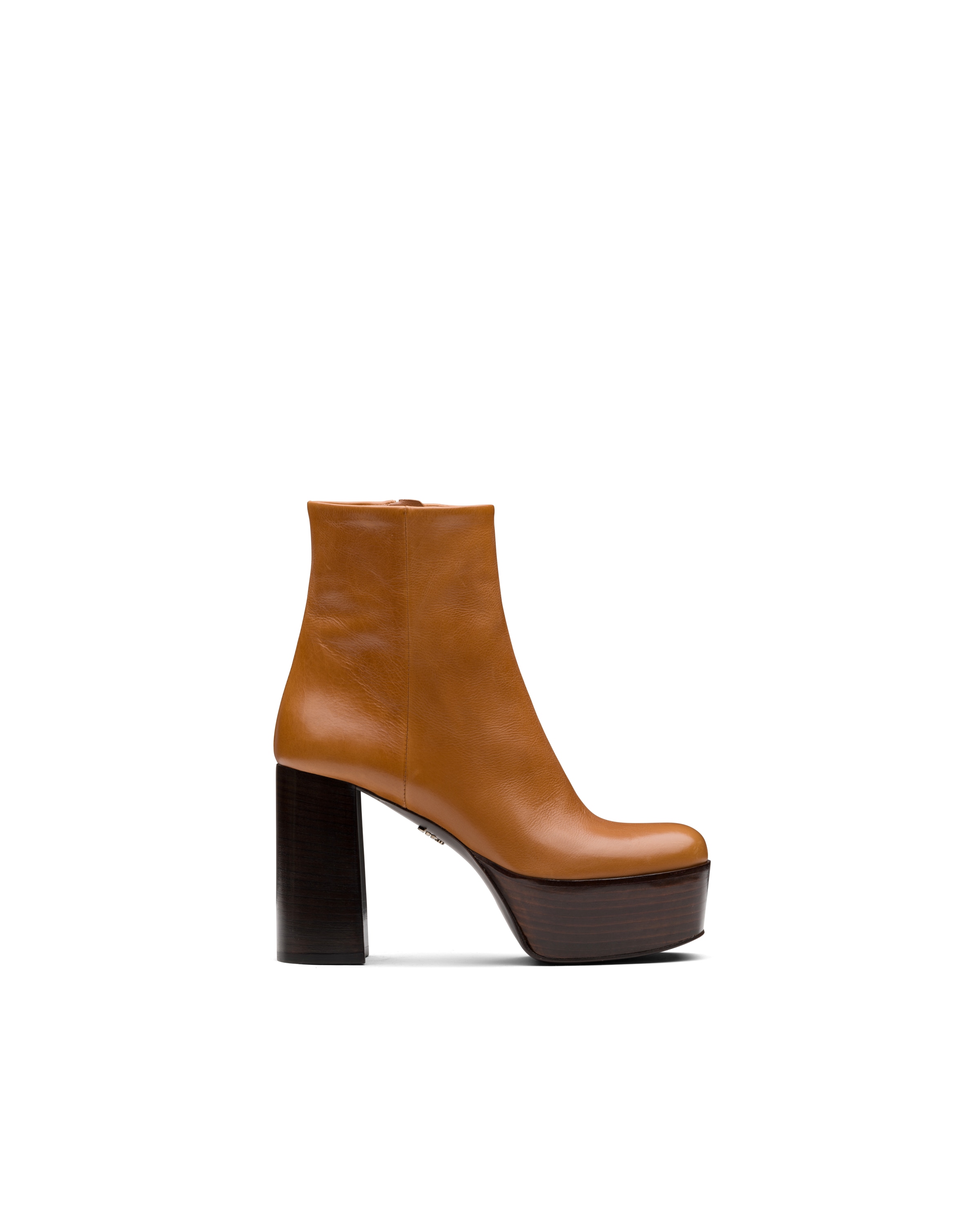 prada patent leather booties