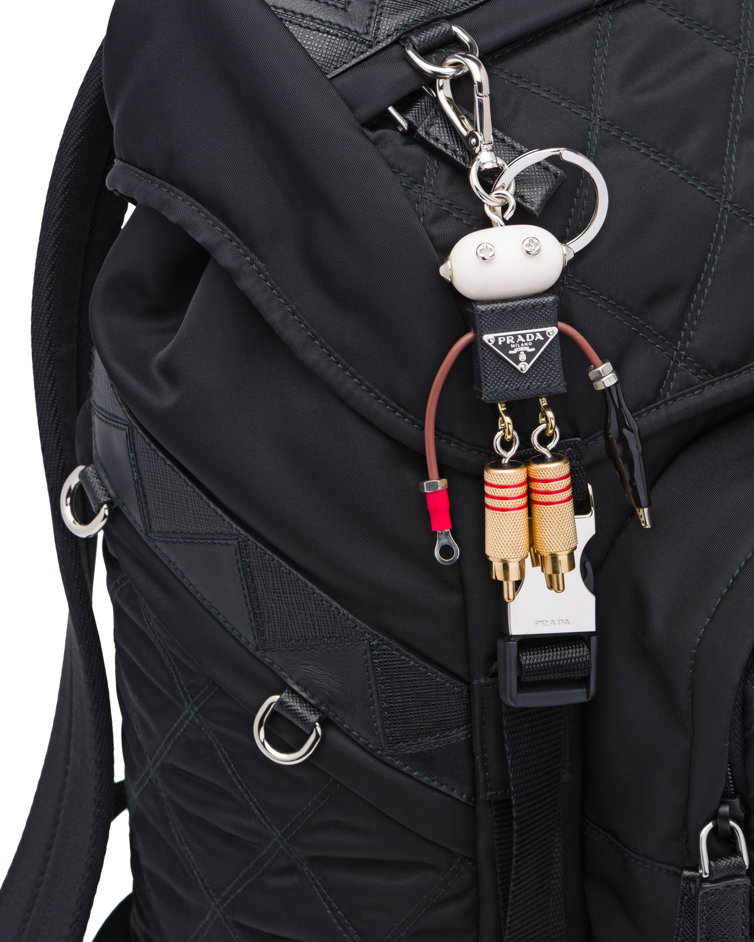 prada backpack keychain