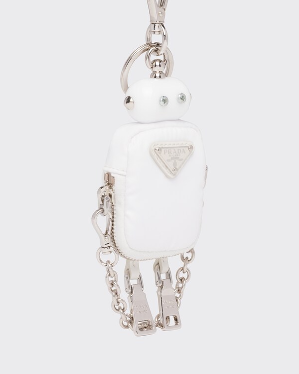Re-Nylon robot bag charm Re-Nylon robot bag charm