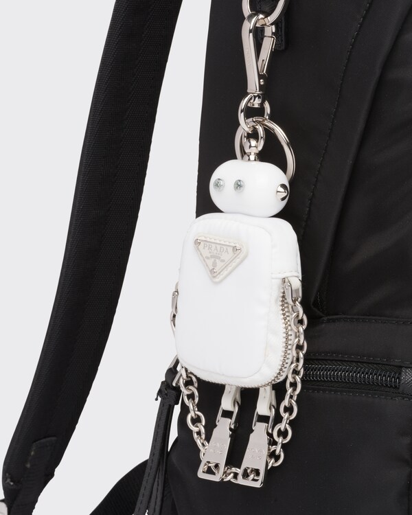 Re-Nylon robot bag charm Re-Nylon robot bag charm