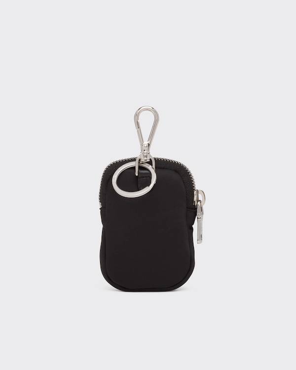 Re-Nylon mini pouch with keychain Re-Nylon mini pouch with keychain