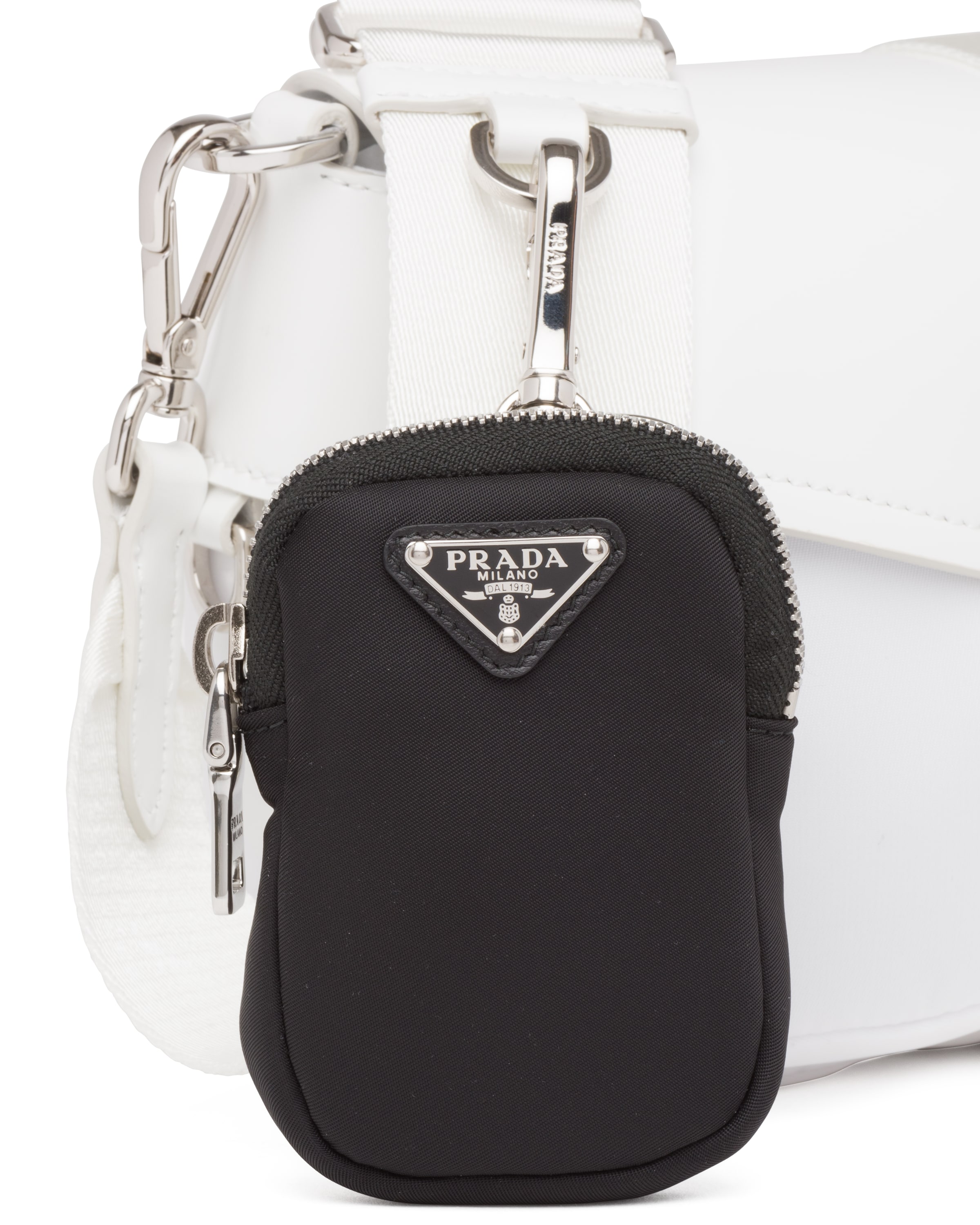 Prada Re-nylon Mini Pouch In Black