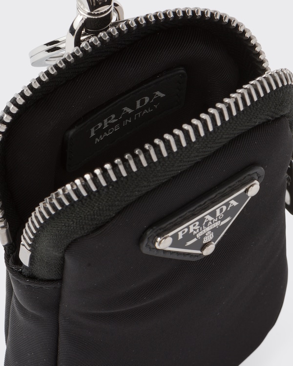 Re-Nylon mini pouch with keychain Re-Nylon mini pouch with keychain