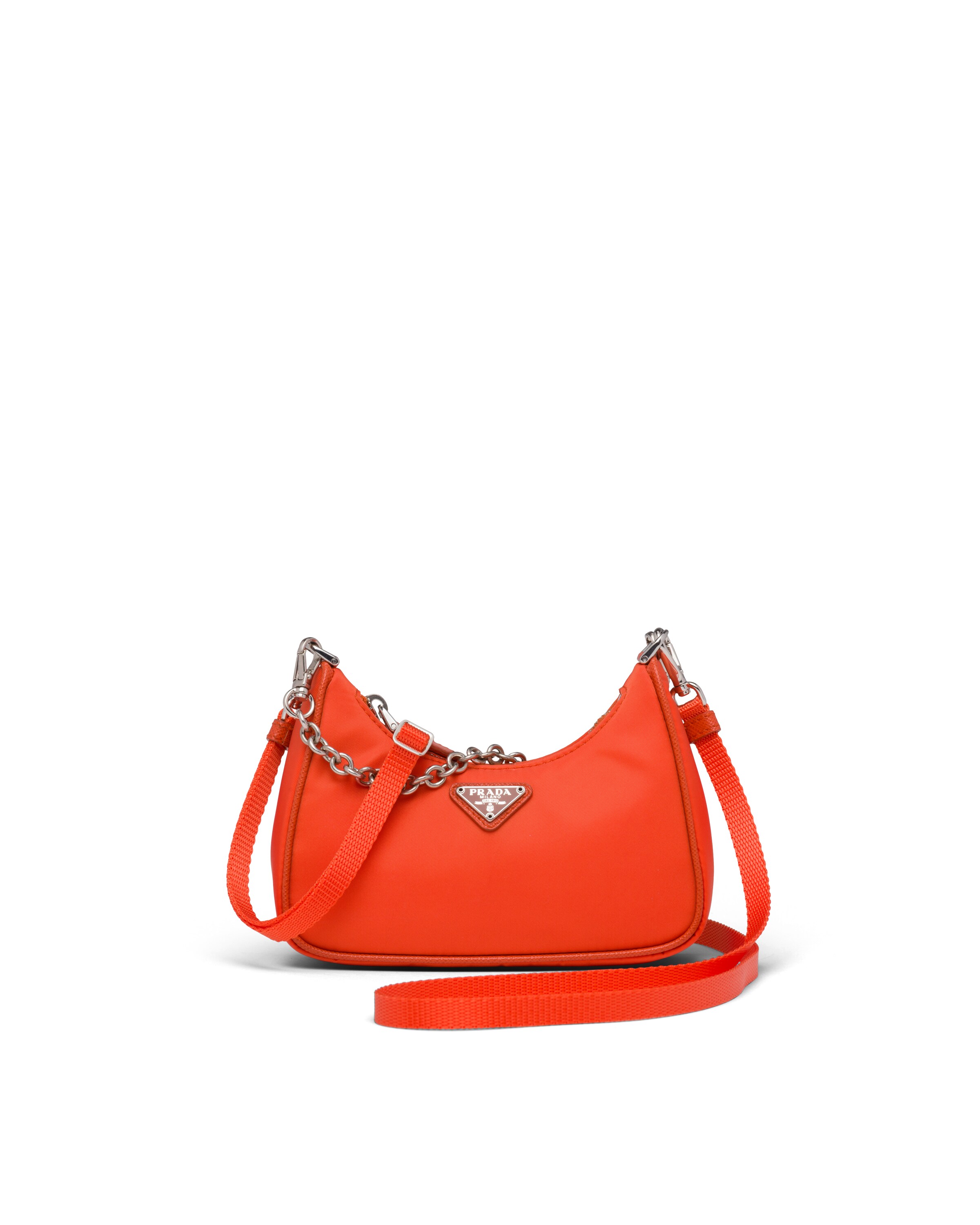 Orange ReEdition nylon mini shoulder bag Prada