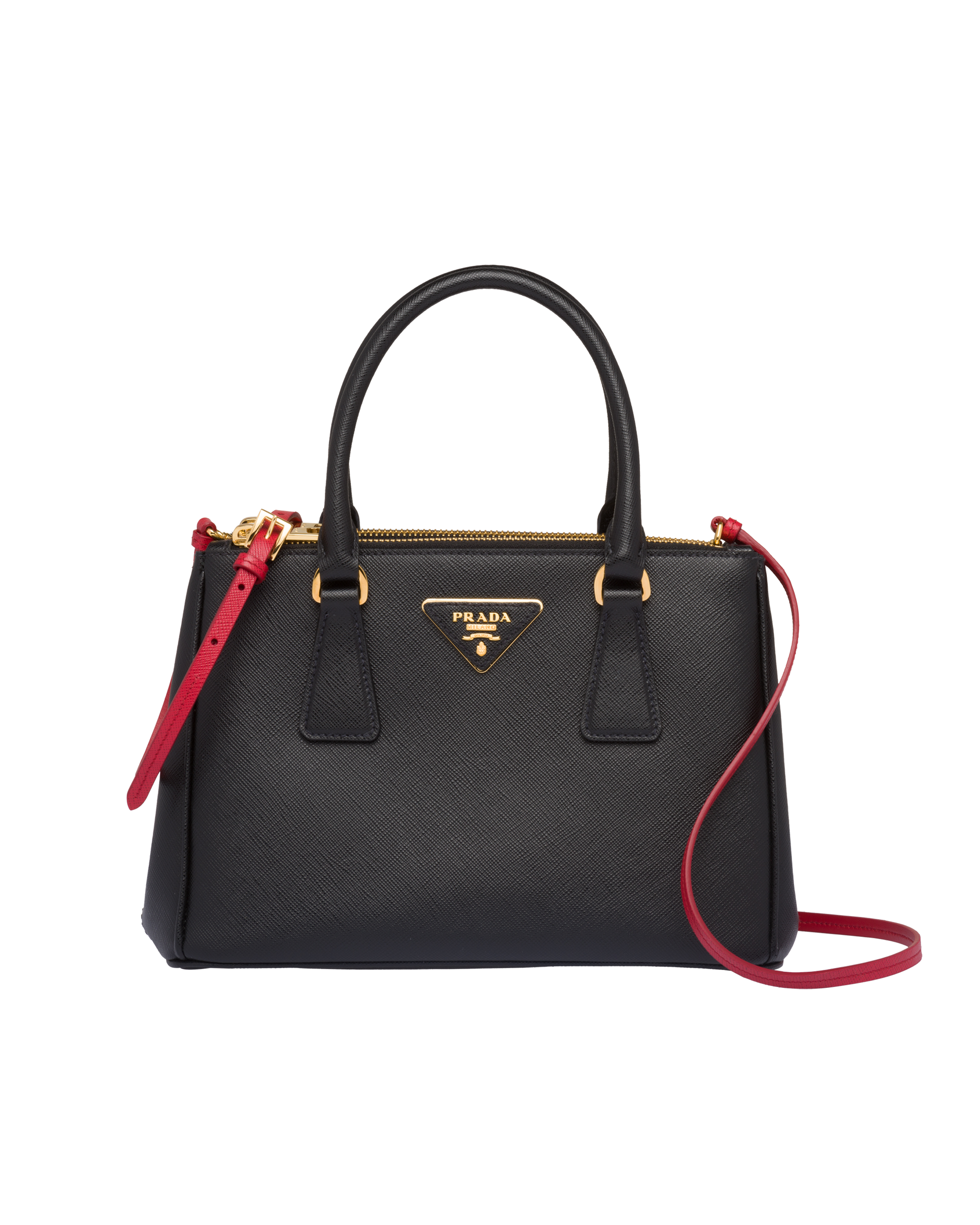 prada schulterriemen schwarz