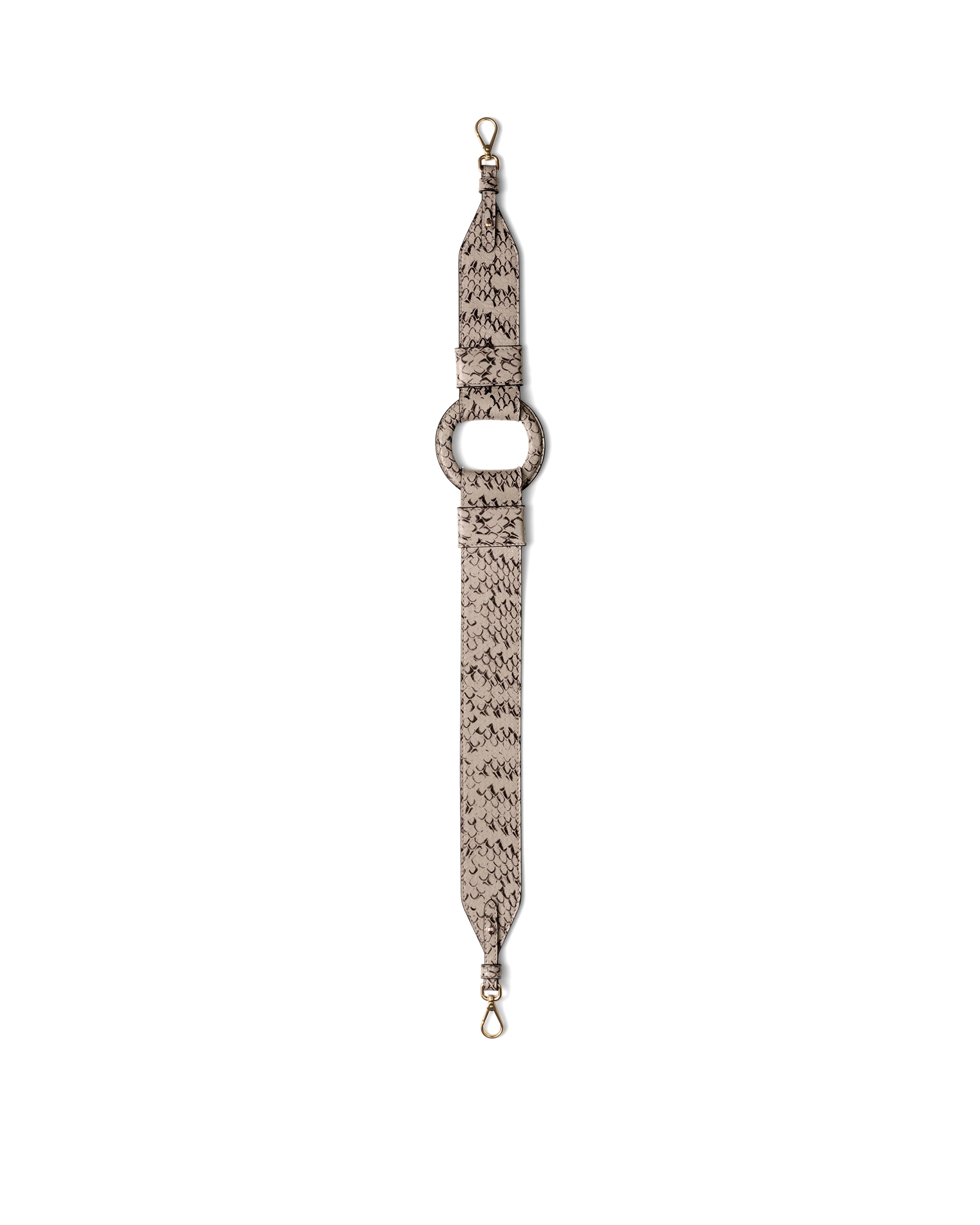 Prada Ayers Leather Shoulder Strap In Rock Gray