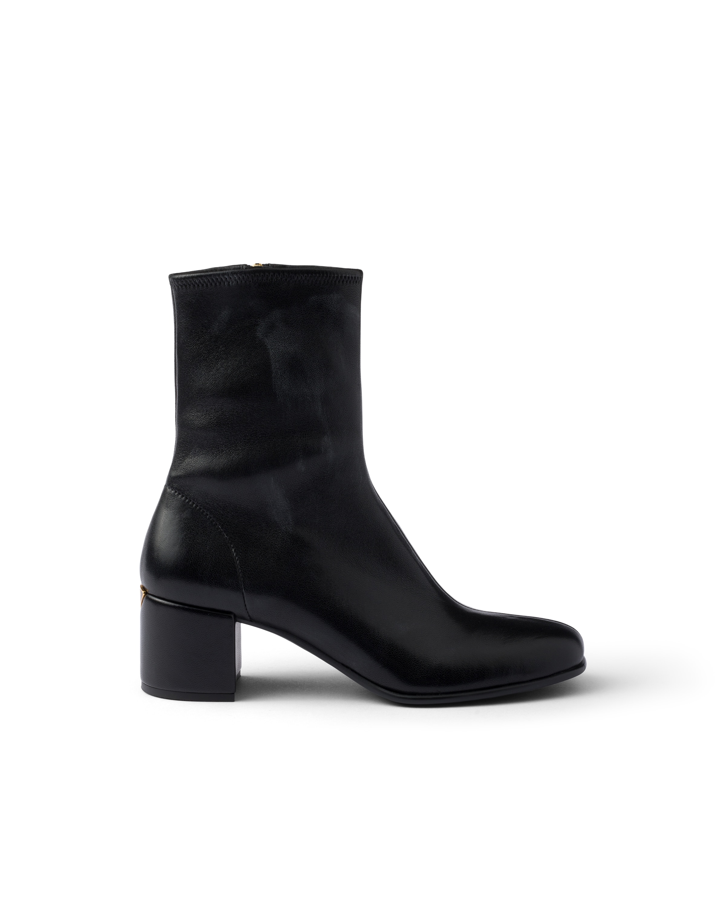 Prada Stretch Nappa Leather Booties In Multi