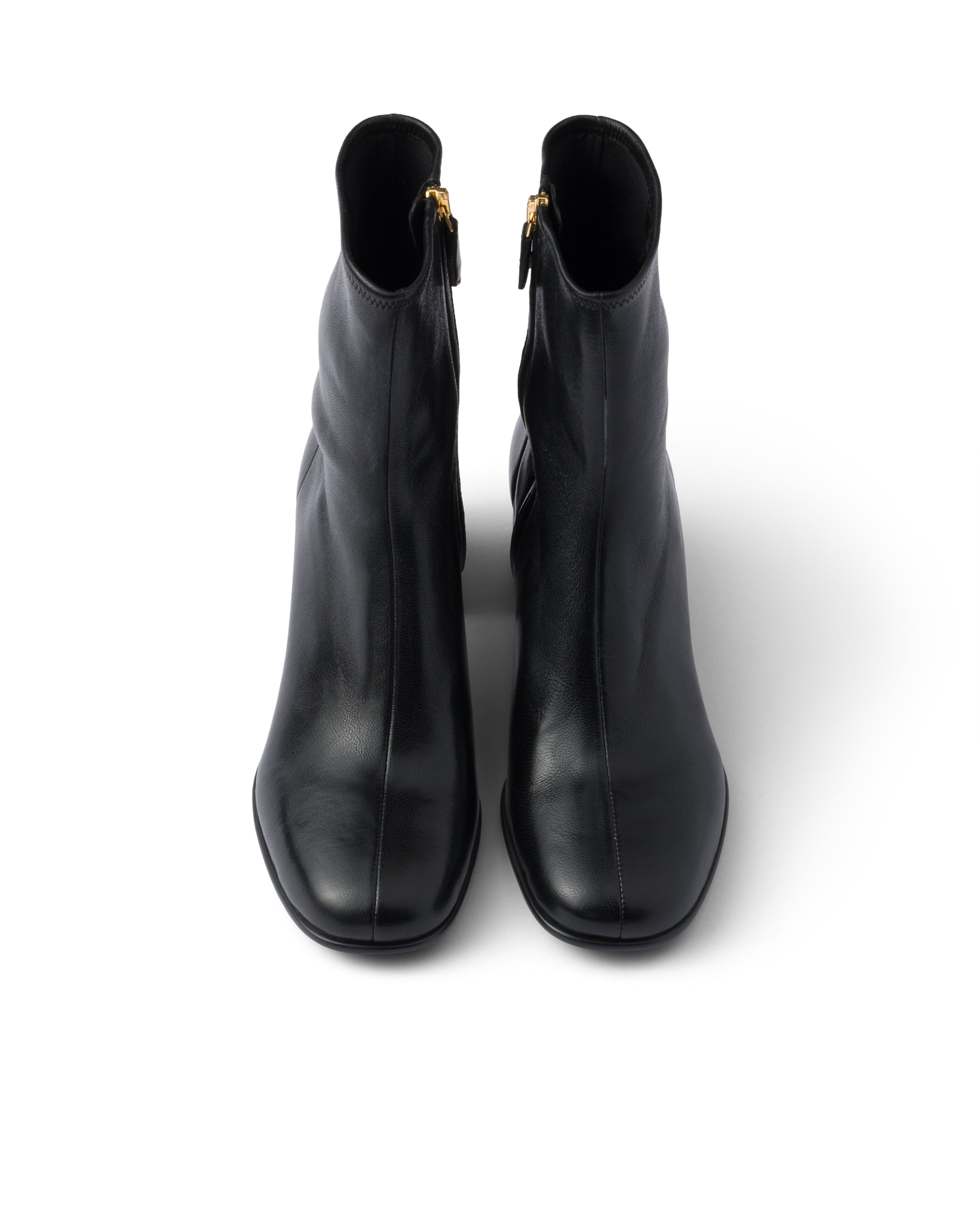 Prada Stretch Nappa Leather Booties In Multi