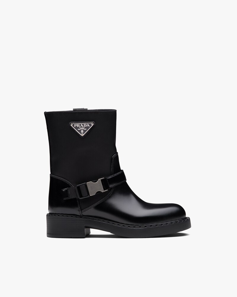 prada women's boots black