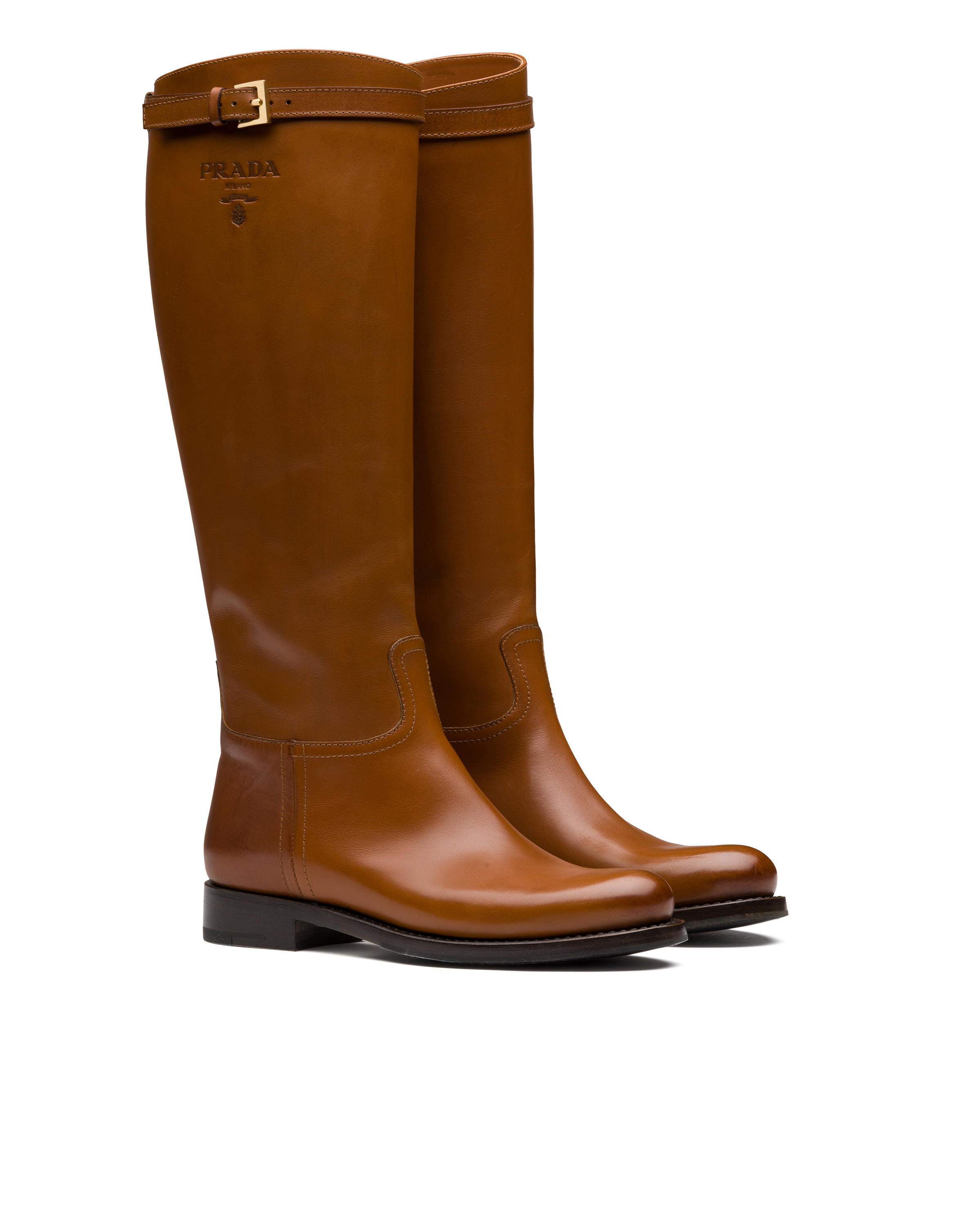 prada boots brown