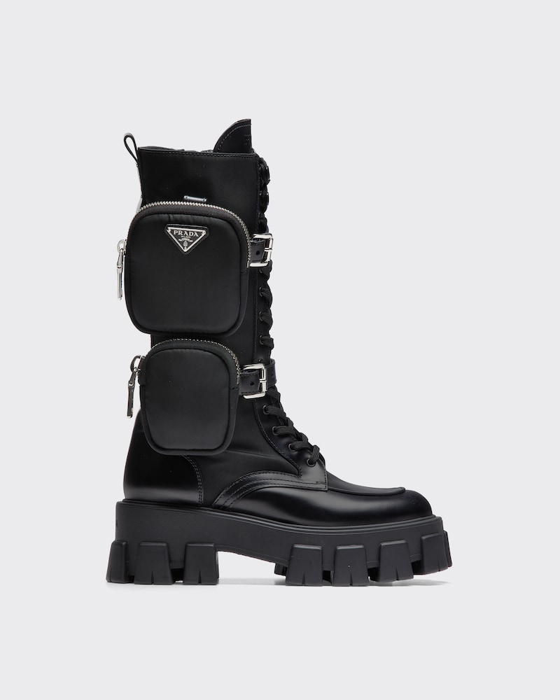 Prada combat boots sale cheap