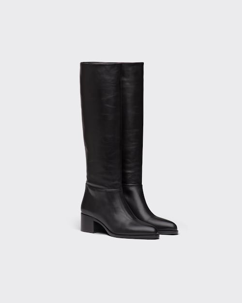 Black Leather boots | Prada