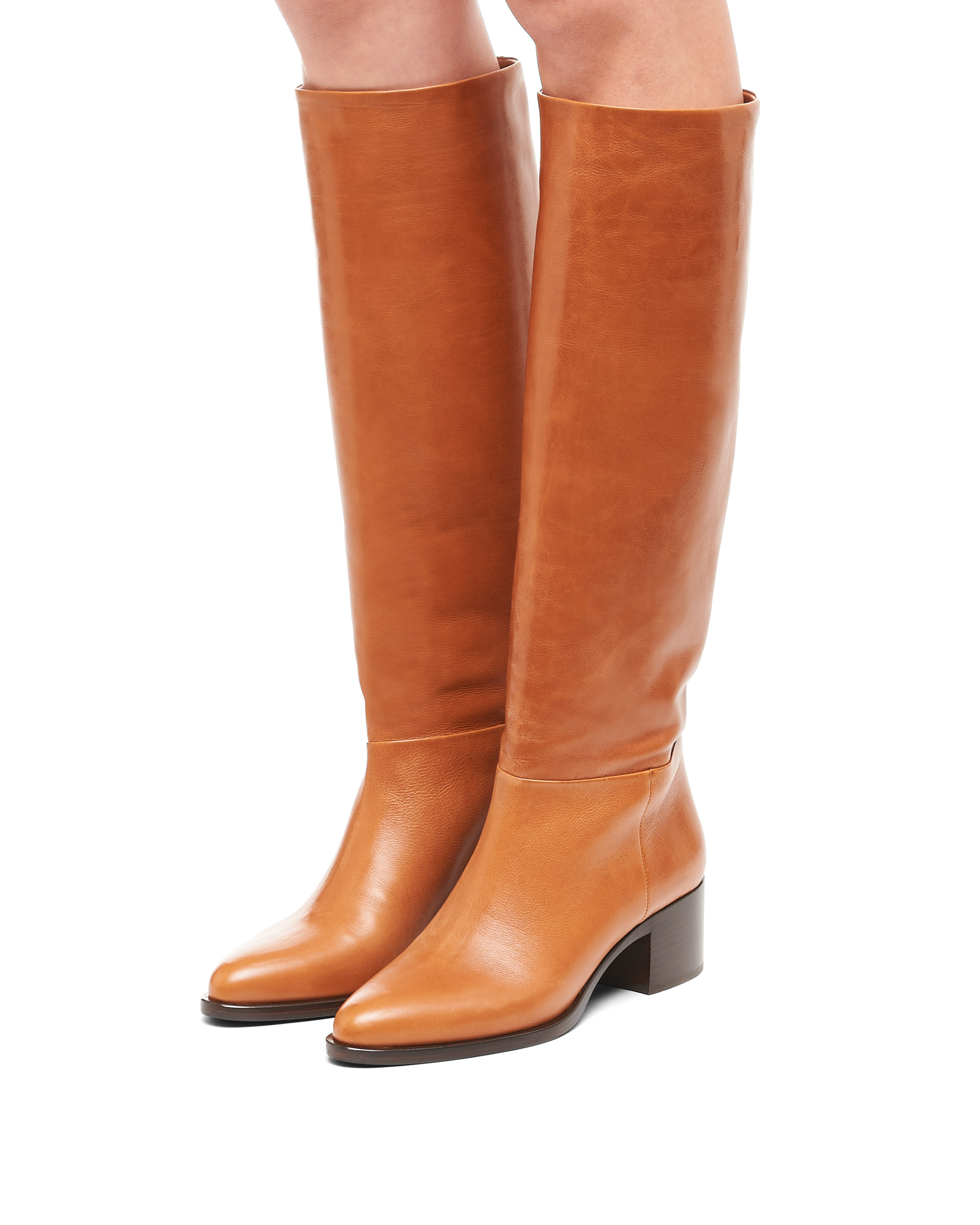 prada tall leather boots