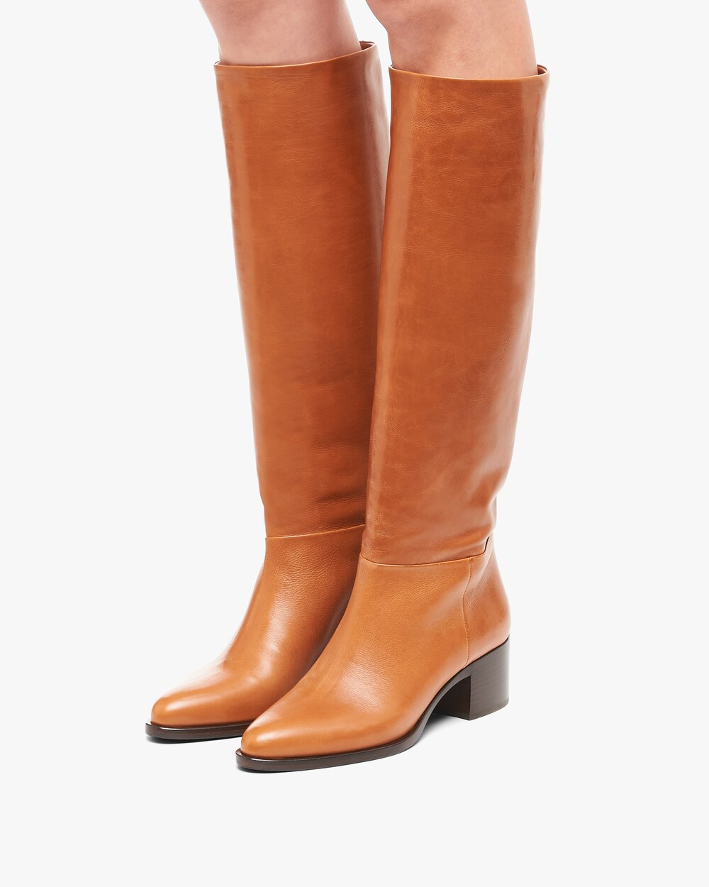 cognac brown boots