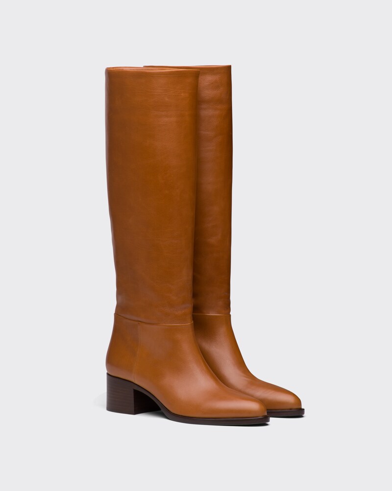 Prada brown boots clearance