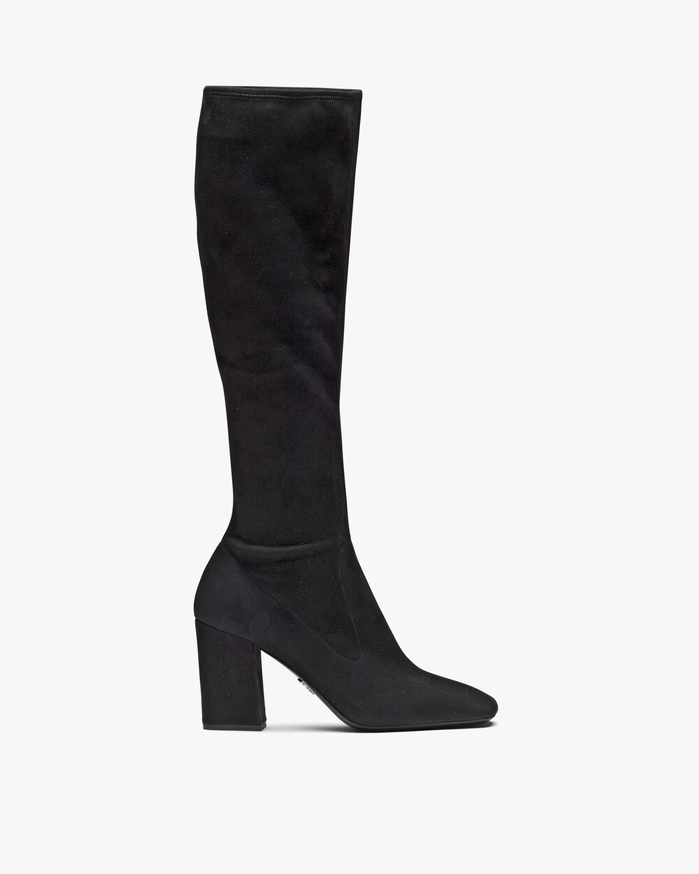 prada black suede booties