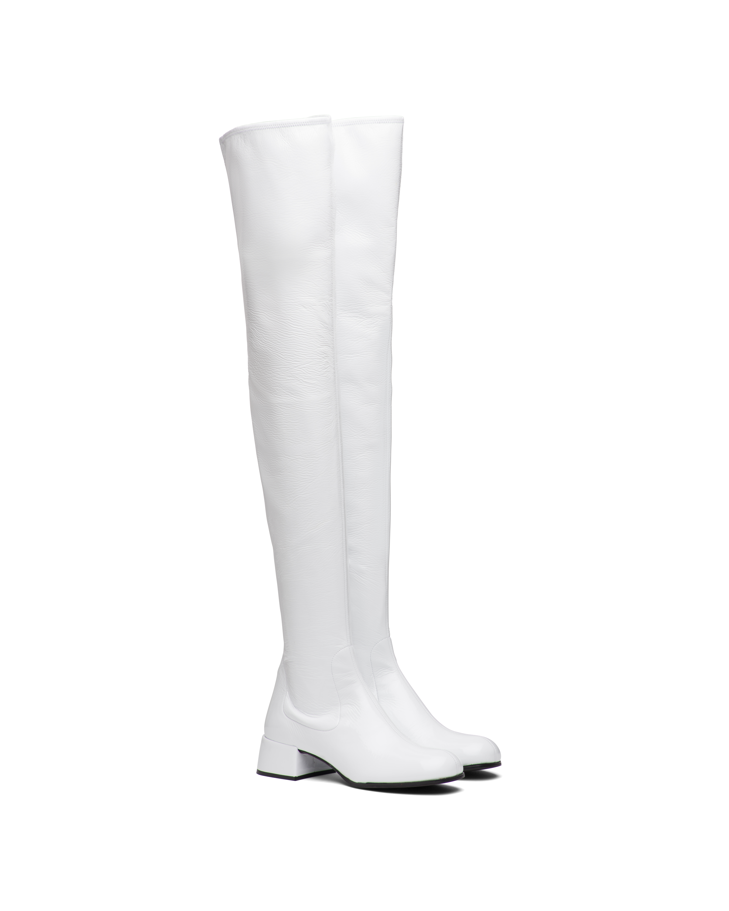 white prada boots