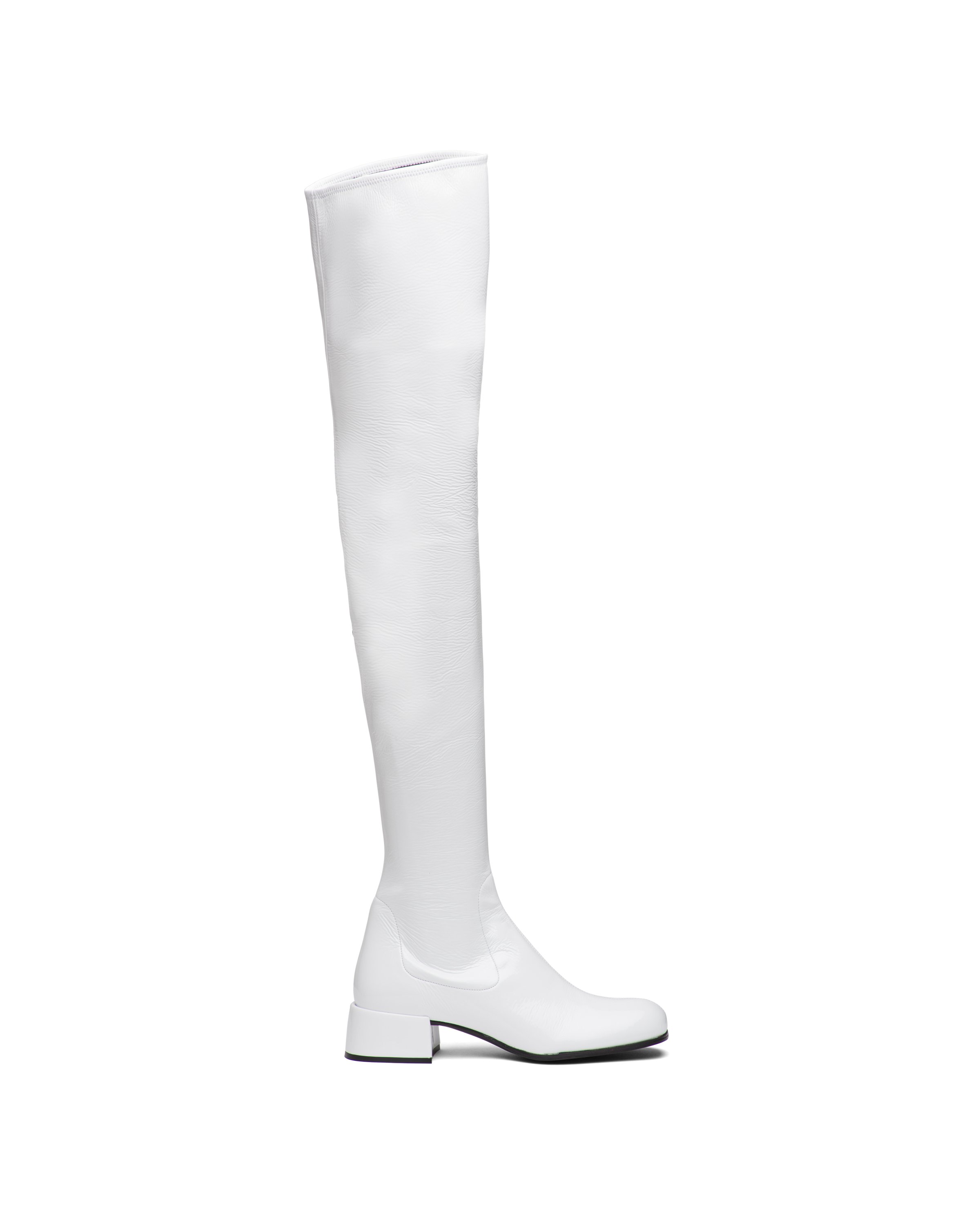 prada white boots