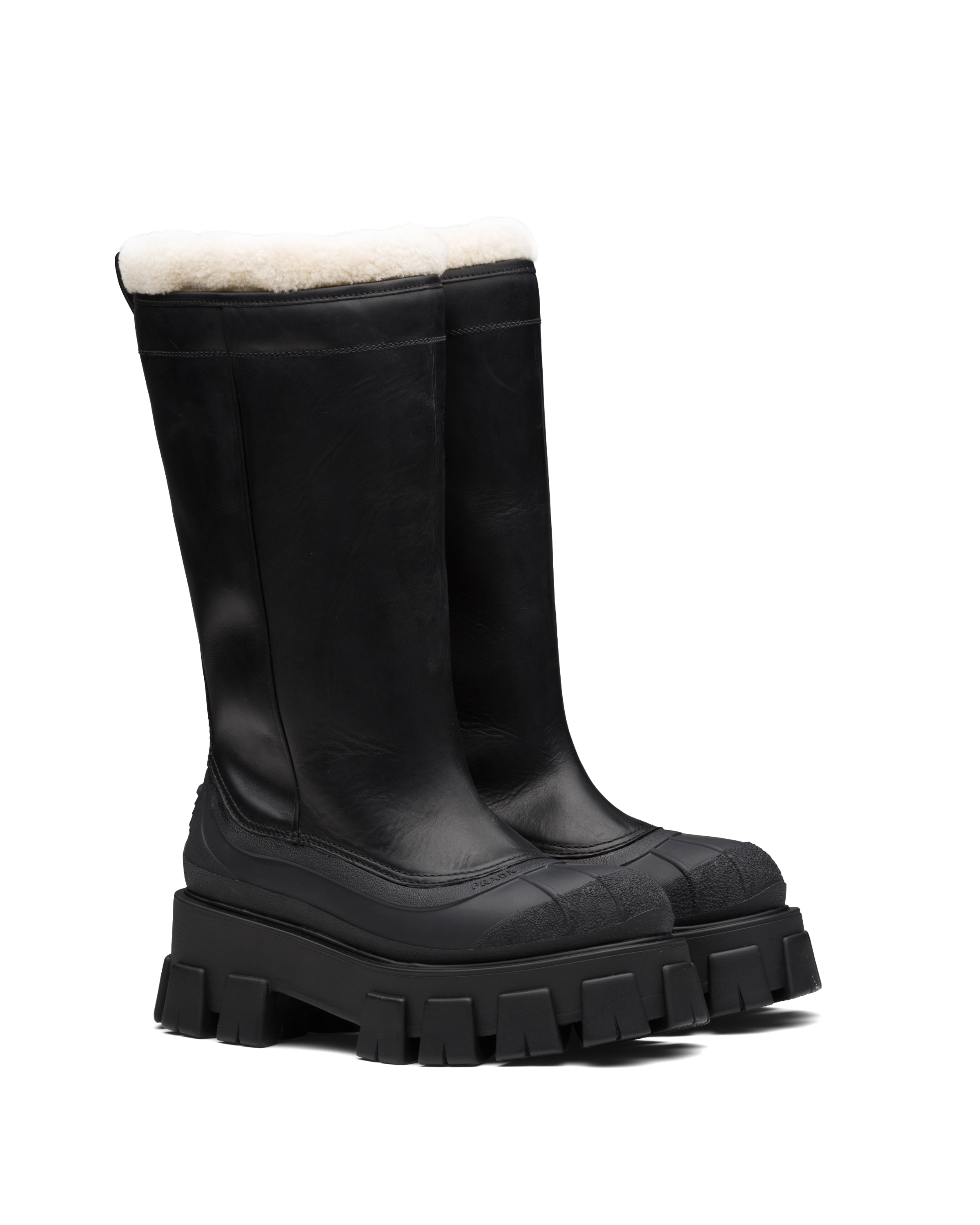 prada monolith boots alternative