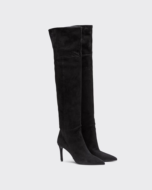 Black Suede boots | Prada