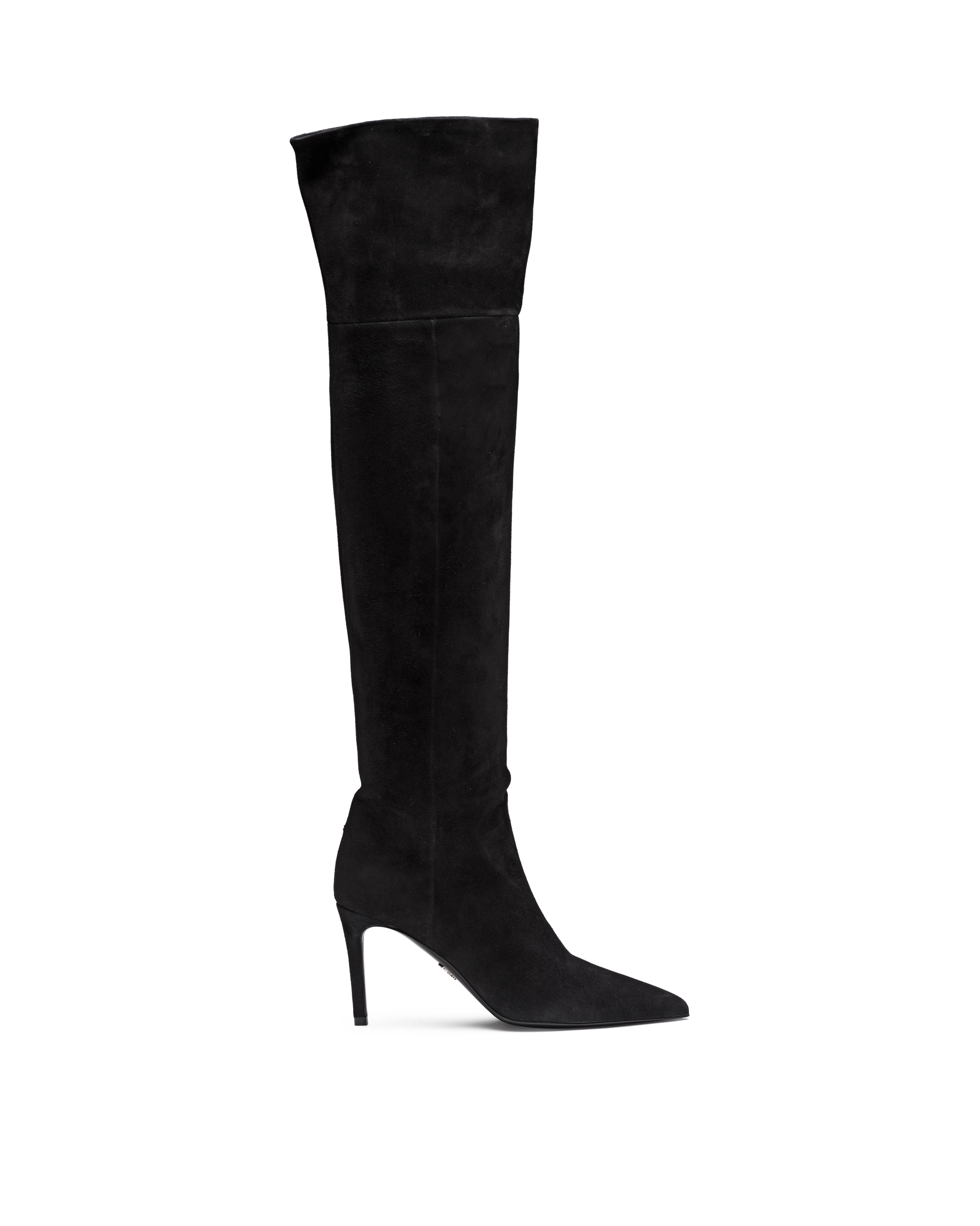 prada suede over the knee boots