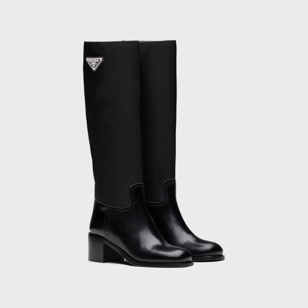 Prada lederstiefel Clearance