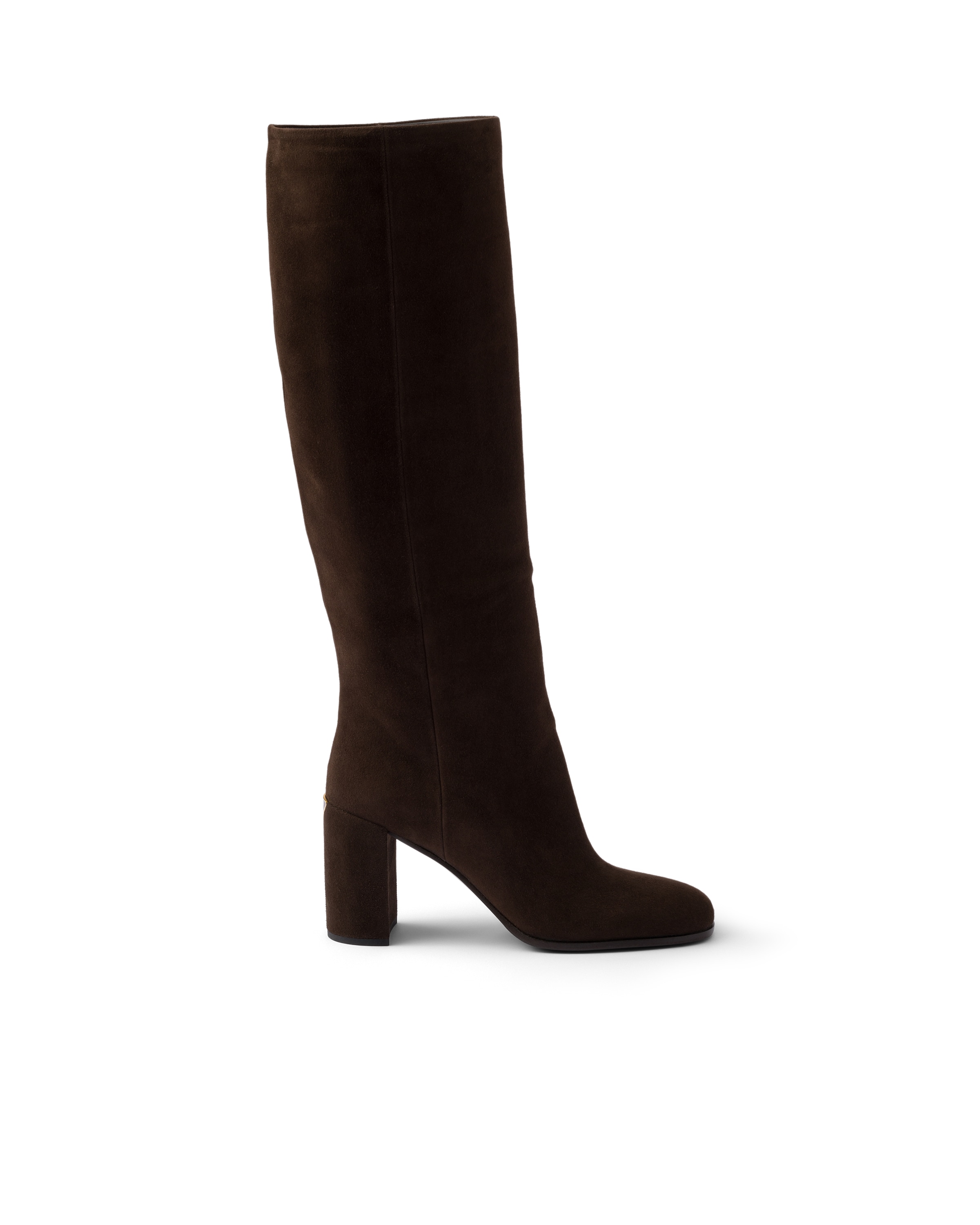 Prada Classic Knee-high Boots In Brown