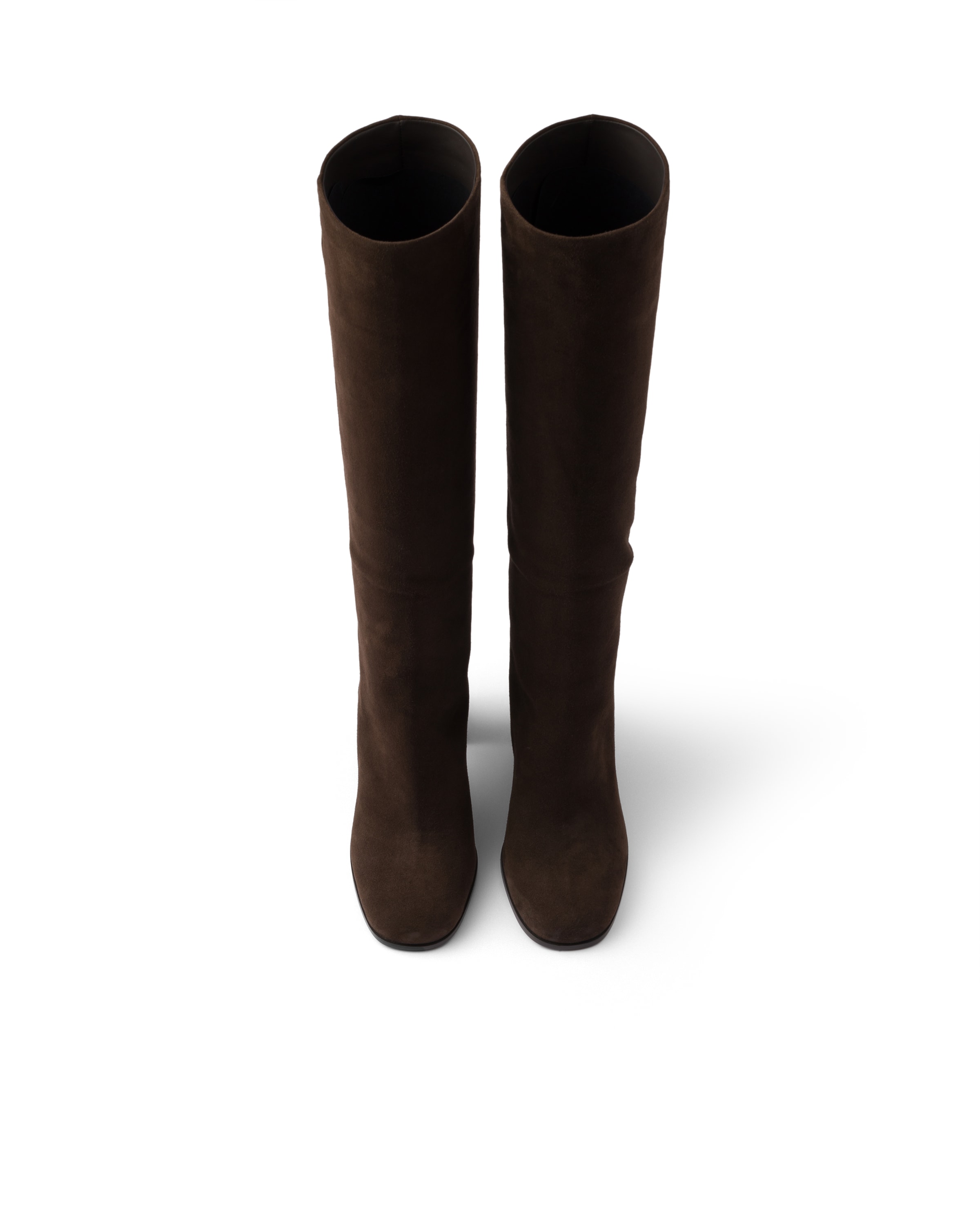 Prada Classic Knee-high Boots In Brown