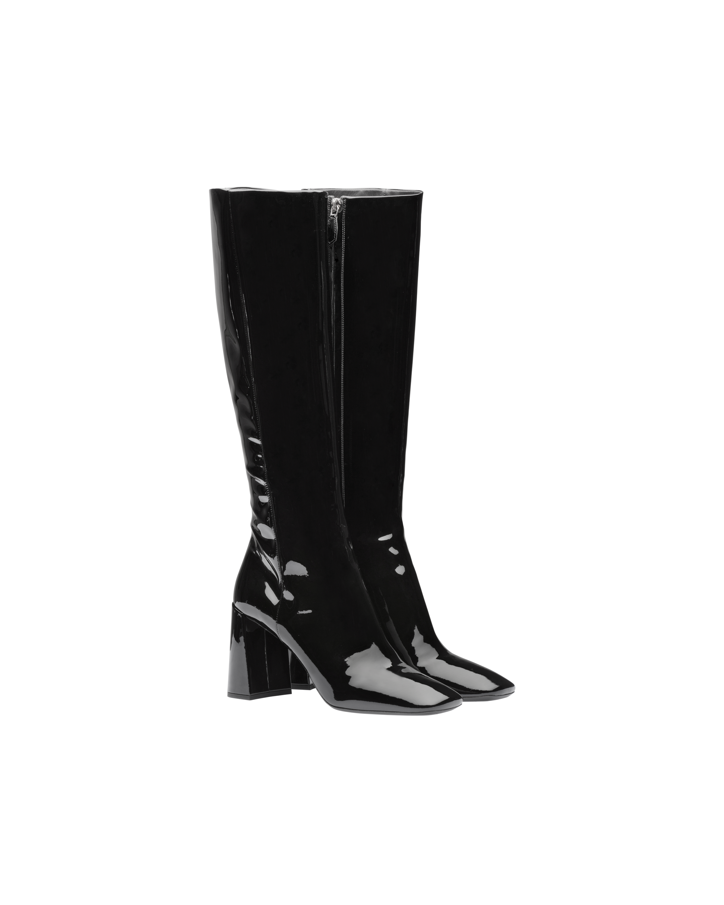 prada patent leather boots